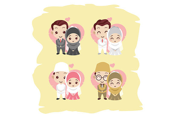 Designing Romance: The Cute Wedding Couple Set