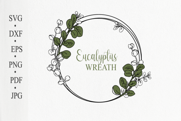 Elegant Eucalyptus Wreath for Wedding Invitations