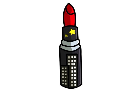 Elevate Your Design with Wedding Red Lipstick Stickers Vector