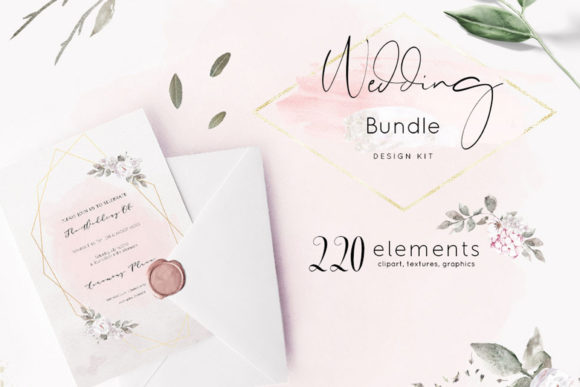 Elevate Your Designs with a Premium Wedding Clipart Bundle