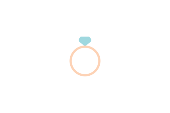 Wedding Ring Icon: Love SVG for Modern Design